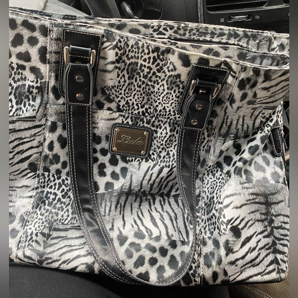 Black and White Patterned Tote